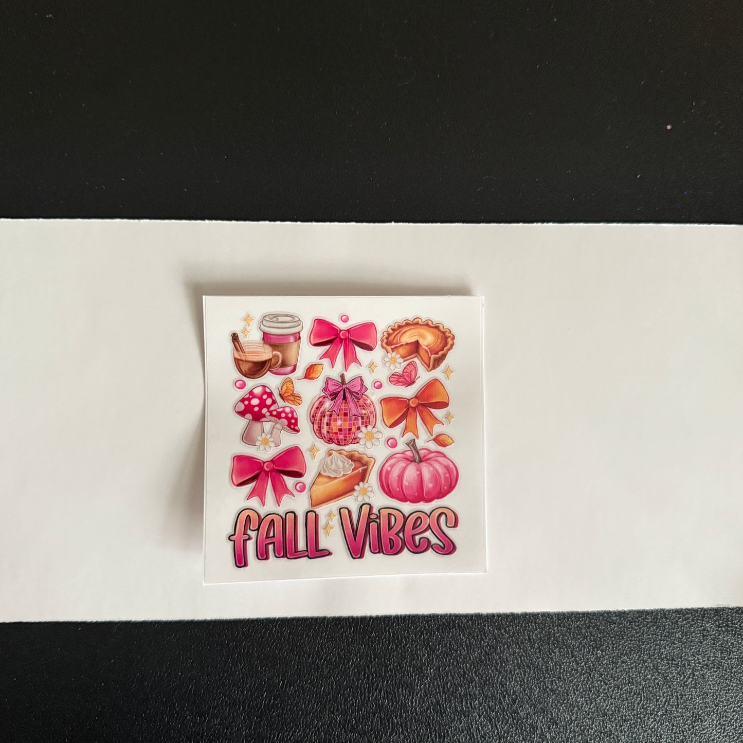 Fall themed decal