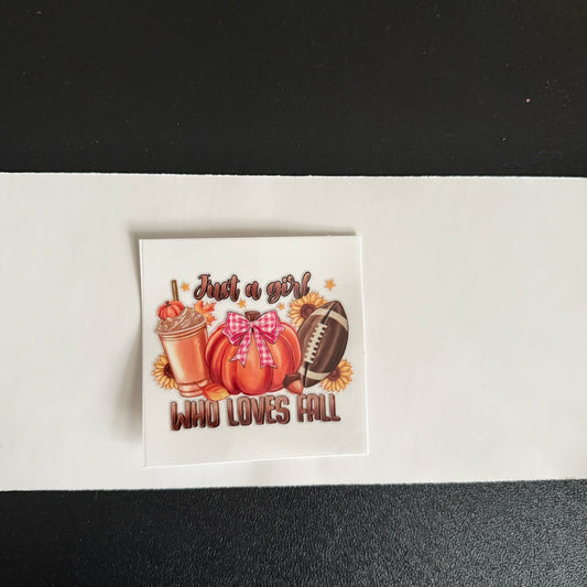Fall themed decal