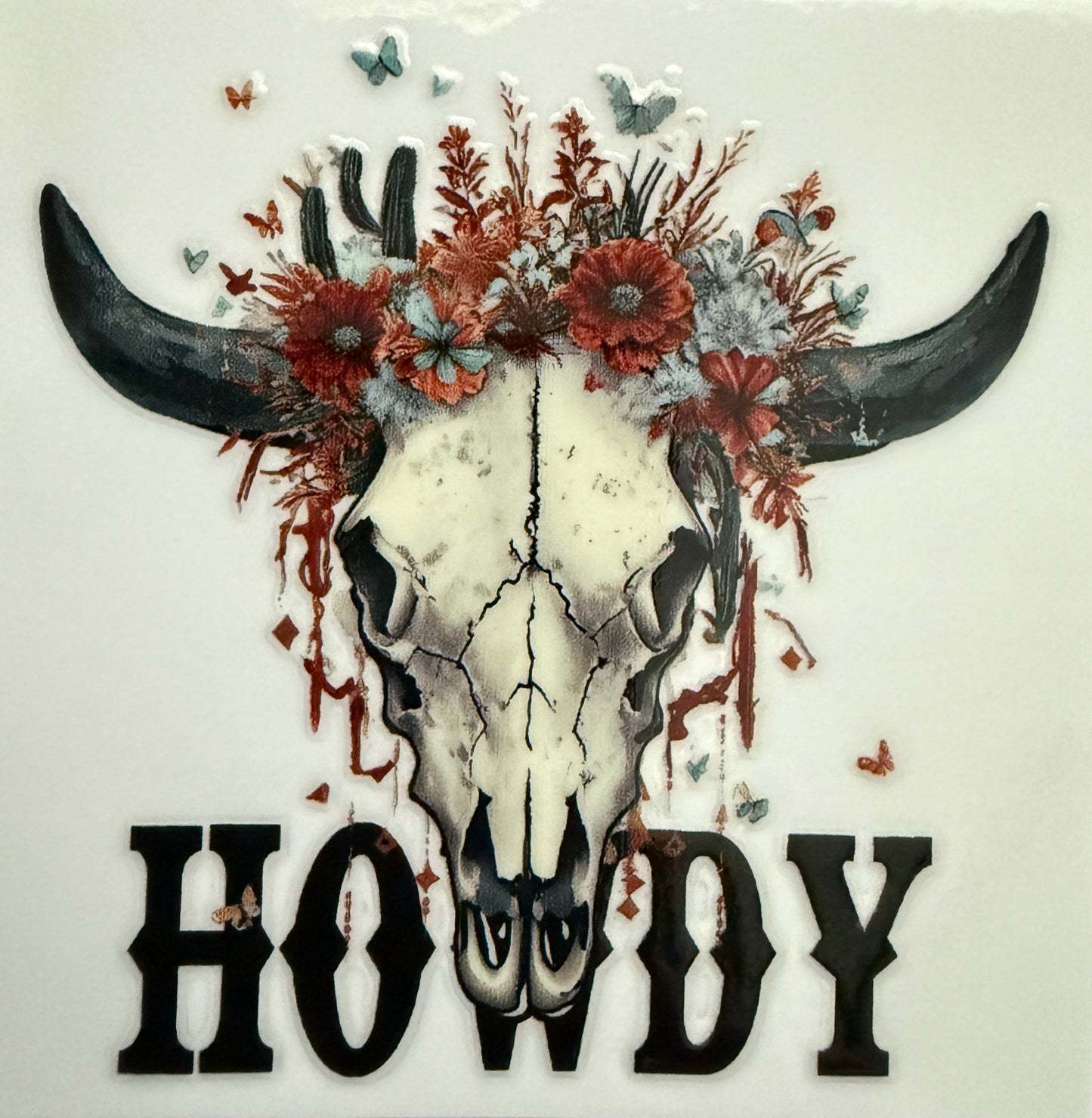 “Howdy” Western Decal
