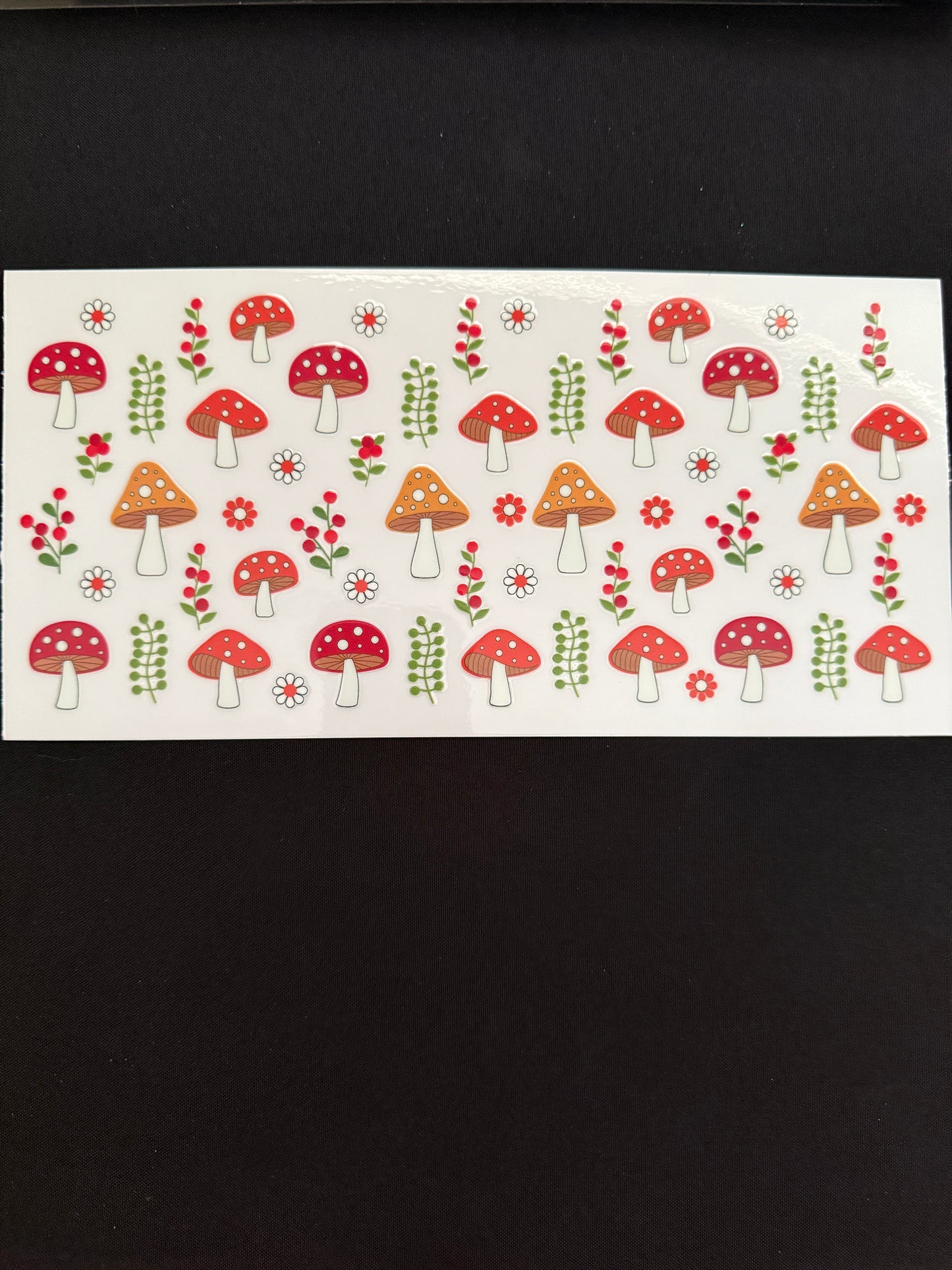 Mushroom & Flowers Themed Wrap