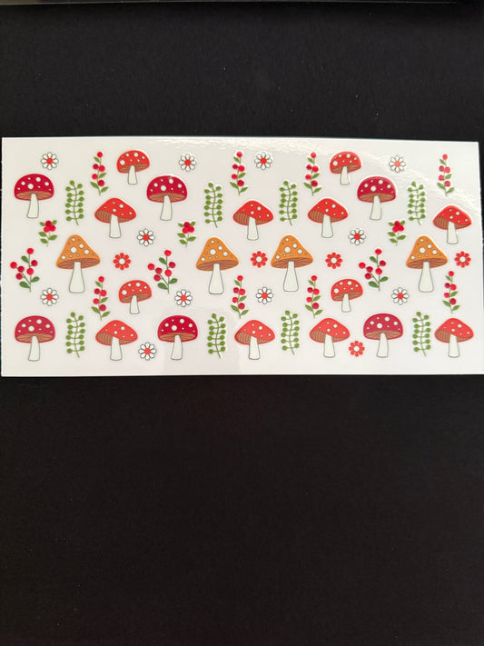 Mushroom & Flowers Themed Wrap