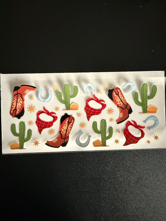 Western themed wrap