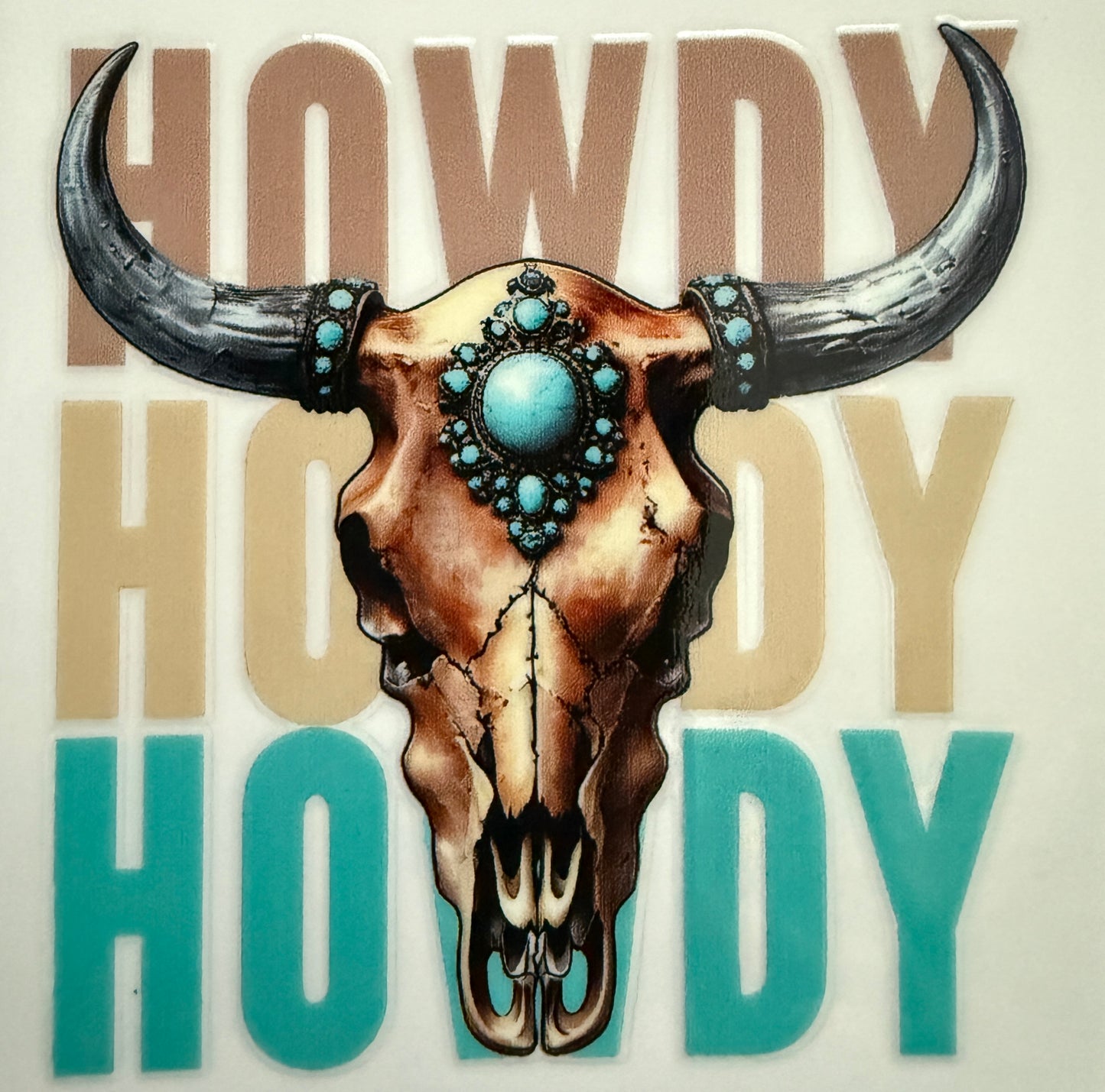 “Howdy” Western Decal