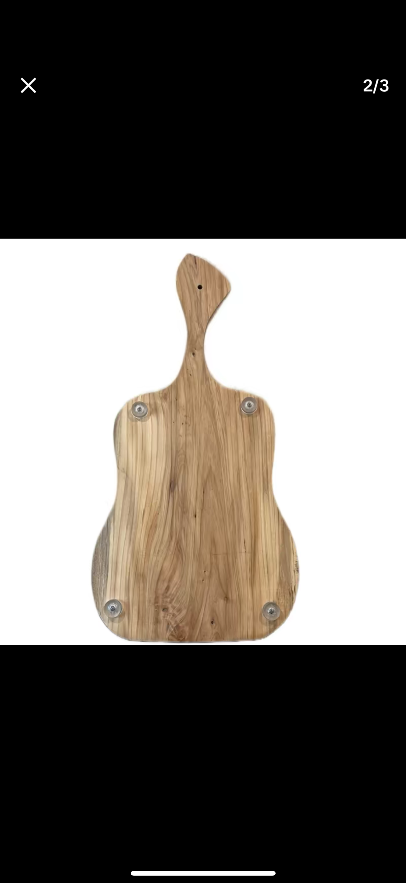 Elm wood cutting board with signature handle 28”Lx14”W